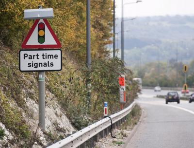 Part time signals sign